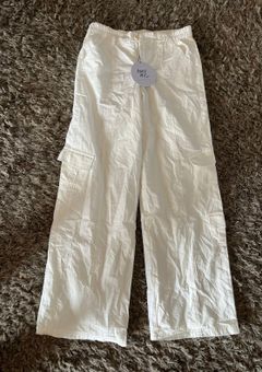 Moxam Low Rise Utility Cargo Pants White