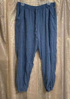 PINK - Victoria's Secret Denim Blue Easy Wear Smocked Waist Jogger