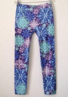 No Boundaries Juniors' Snowflakes Leggings medium Size undefined