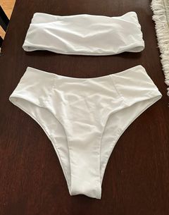 White High Waisted Bikini