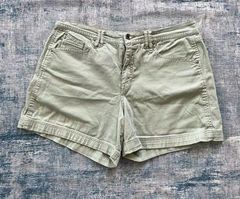 Gloria Vanderbilt Light Sage Green Denim Shorts 14