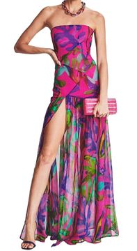 Floral Assymetrical Maxi Dress