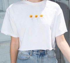 Cropped White Tshirt