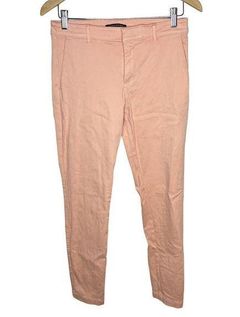 Banana Republic Sloan Stretch Chino Trouser Pants in Peach Vibes Size 2L