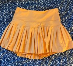 Orange Gold  Tennis Skirt