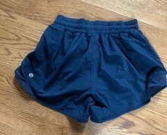 Lululemon gotta hot shorts.  Navy.  Size 4 tall