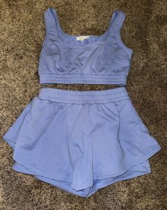 Three Botique Blue Two Piece Set