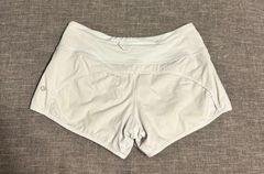 4” Speed Up White Shorts