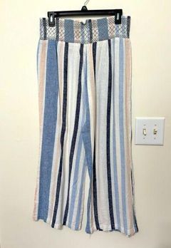 Indigo Rein Linen Blend Pants Size XL Pastel