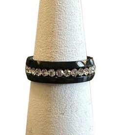 Brand New!! Size 8 Stainless steel with zircon eternity band