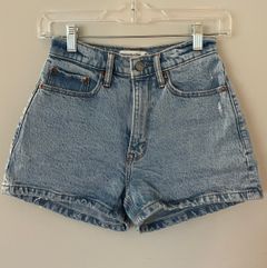 High Rise Denim Shorts