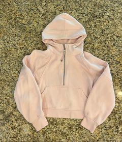 Light Pink Scuba Oversized Half-Zip Hoodie Size XS/S! 