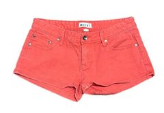 Roxy Orange Salmon Jean Short Shorts Size 29