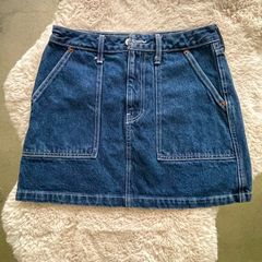 Abercrombie and fitch carpenter style denim skirt