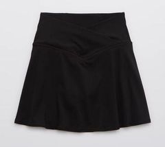 OFFLINE By Aerie Real Me Crossover Tennis Skort Short Skirt Black Sz M