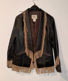 Genuine Leather Fringe Coat