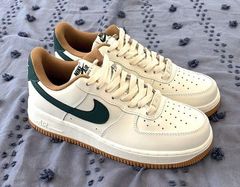 Nike White & Green Air Force 1