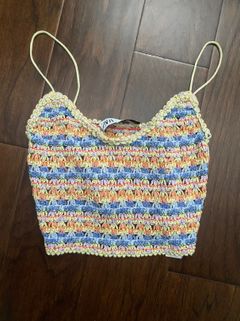 multicolor knit top