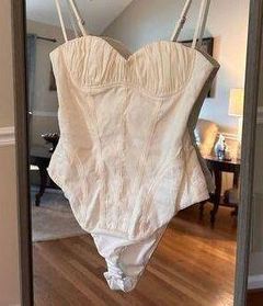 One Piece Bodysuit Size Small NWT White