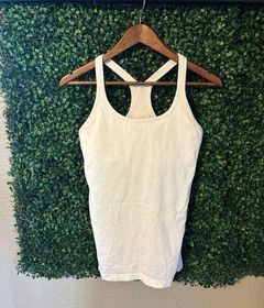 Lululemon White Ebb to Street Full Length Tank Top Sz 8