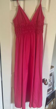 Pink Smocked Maxi