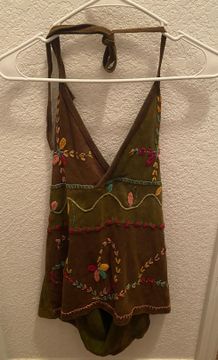 NWT Rising International Boho Detailed Tank Top