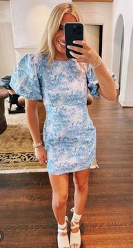 Blue And White Dress