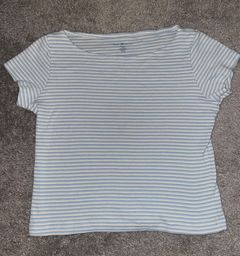 RARE  Blue Stripe Top