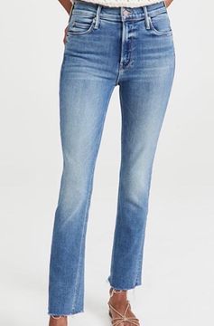 Mother Jeans The Midrise Dazzler Ankle Fray