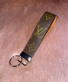 Repurposed Upcycled Keychain Wristlet Keyring Key Fob 