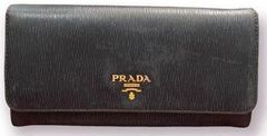 PRADA Saffiano Leather Long Womens Wallet
