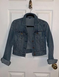 zara cropped jean jacket