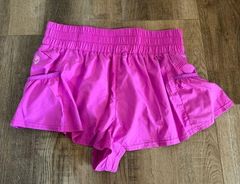 New FP Movement by Free People Get Your Flirt On Shorts Size M Pink