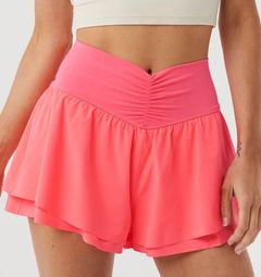 Real Me Ruched Flowy Shorts