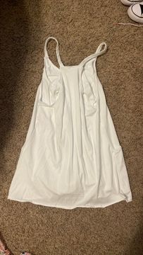 White Athletic Sleeveless Dress 