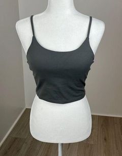 Grey Cropped Workout Tank (Unknown Brand)