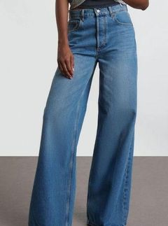 Boyish The Jovi Wide Leg Baggy Jean in Rio Bravo Light Wash Denim 28