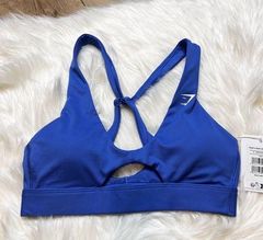 Gymshark Peek A Boo Sports Bra. Iris Blue. Size Small. New With Tags.