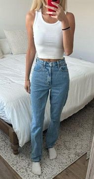 Abercrombie and Fitch, 90s ultra high-rise straight jeans Curve love 25L