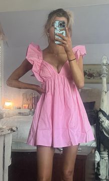 pink babydoll dress