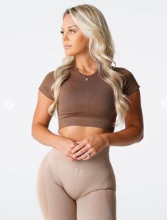 Mocha Vortex Seamless Bra Top