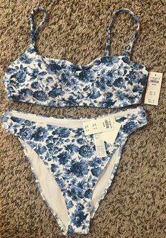 Blue Floral Bikini