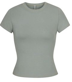 Sage Green Cotton Jersey T Shirt