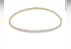 enewton gold bliss 2mm bead bracelet - pearl
