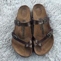 Birkenstock Mayari Toffee Brown Birko-flor toe-loop sandals size 9 - 9.5 /40