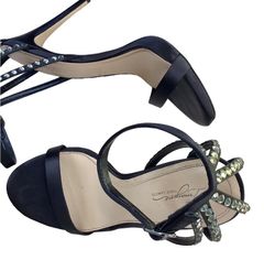 Imagen by Vince Camuto‎ luxury heels black with rain stones size 8.5