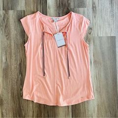 Tommy Hilfiger‘s womens xs cap sleeve peach Blouse