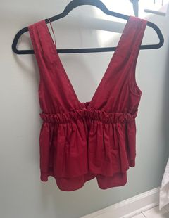 Maroon Flowy Top