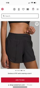 - Hotty Hot High-Rise Lined Short 4" size 6.   Black.