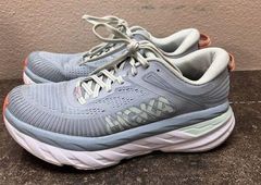 Hoka One One Womens Bondi 7 1110519 BFBG Blue Running Shoes Sneakers Size 7.5